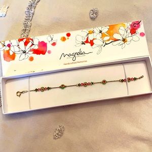 Magnolia ankle bracelet